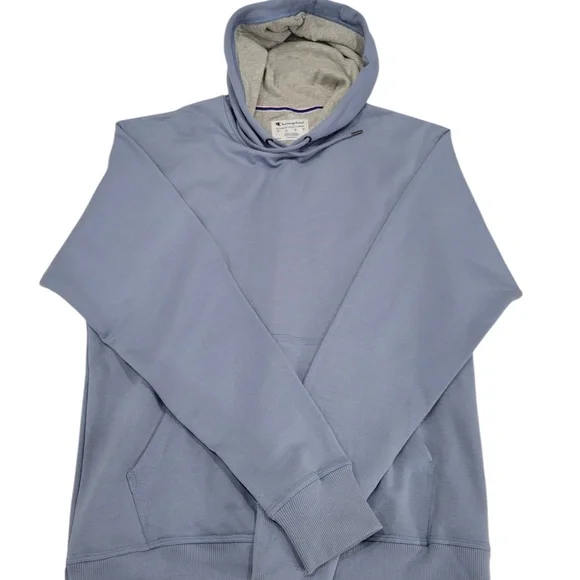 Mens Champions Sky Blue Hoodie Size M - Picture 2 of 5